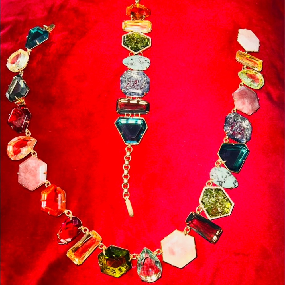 Stella & Dot Candy Necklace and matching bracelet. (With original boxes)